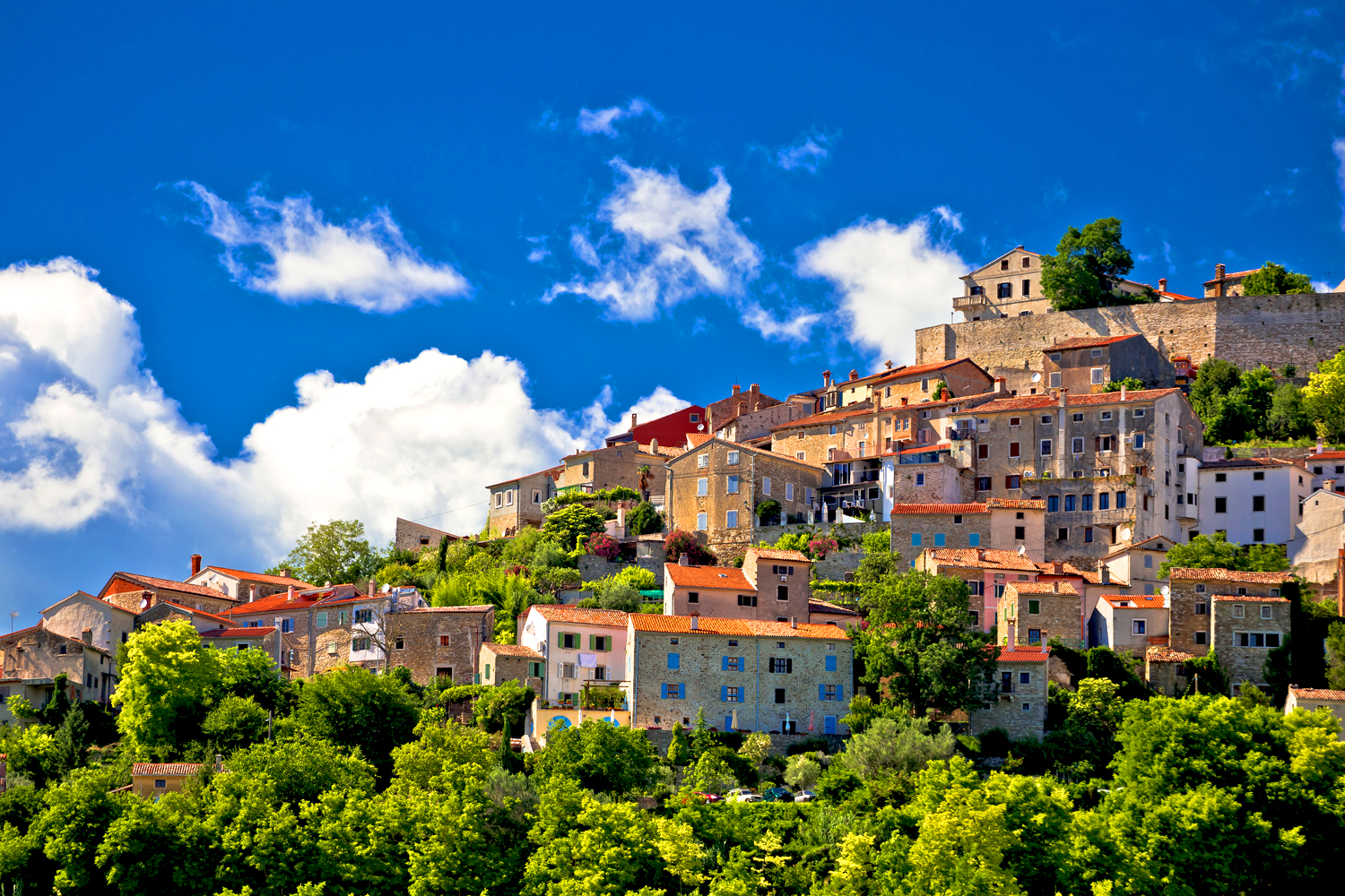 Town,Of,Motovun,On,Picturesque,Hill,View,,Istria,Region,Of